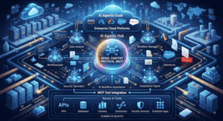 MCP tool integration, agentic AI, cloud platforms, Model Context Protocol, AI agents, cloud AI integration, AI workflow automation, enterprise AI, API orchestration, secure AI tools, scalable AI systems, cloud automation, autonomous agents, AI infrastructure, generative AI tools